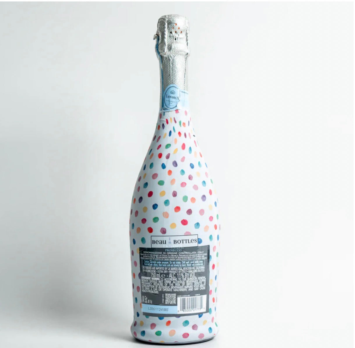 Colorful Dots Bottle Wrap-Prosecco Edition