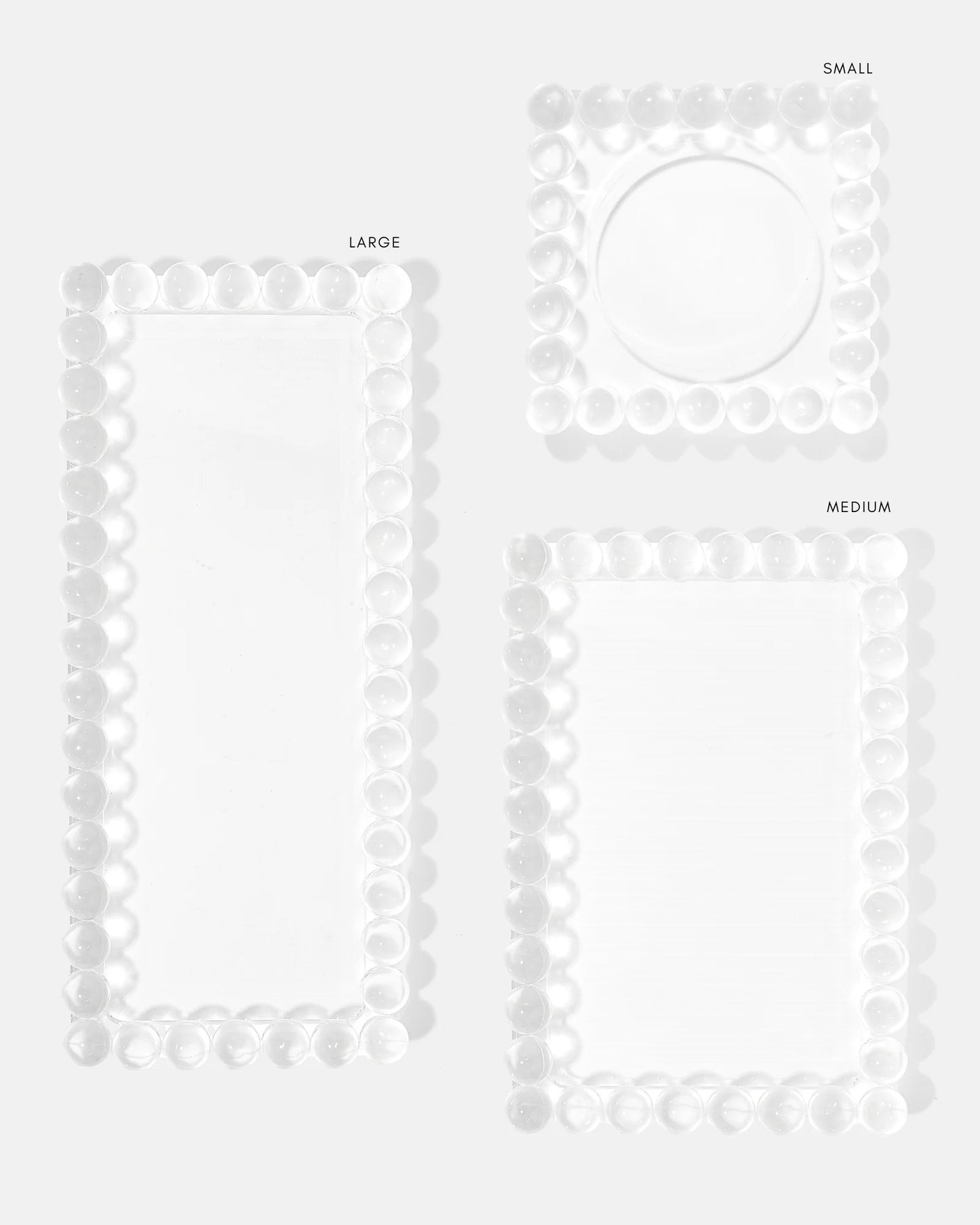 Small Bubble Lucite Tray