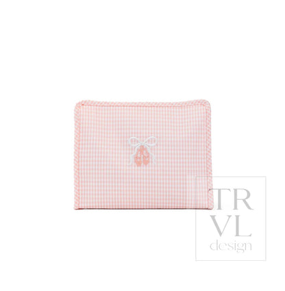 TRVL Large Roadie-Embroidered Ballet Pink