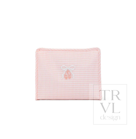 TRVL Large Roadie-Embroidered Ballet Pink