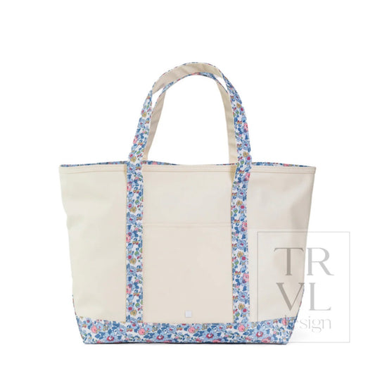 TRVL Maxi Tote-Coated Canvas with Bridgehampton