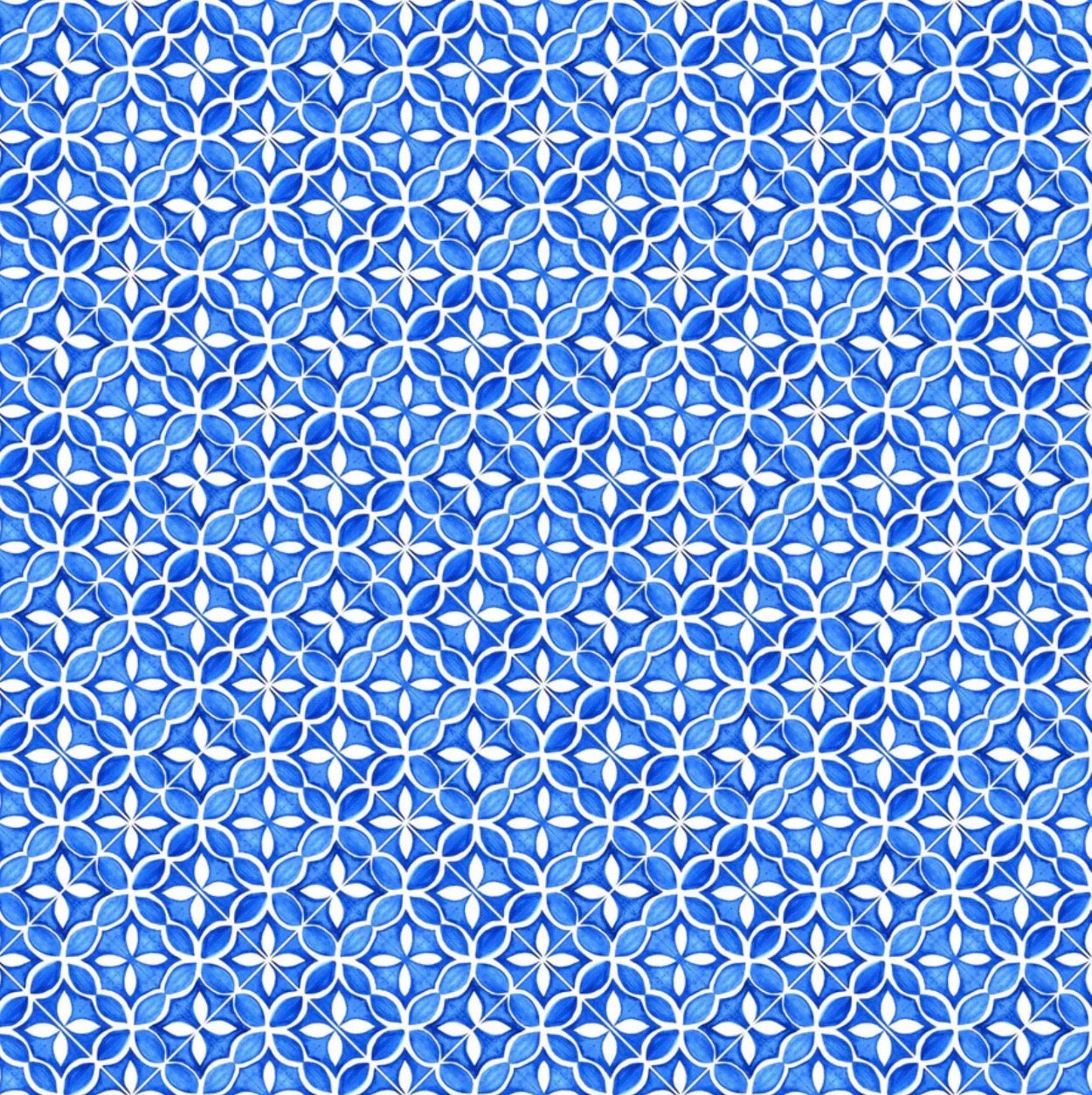 Blue and White Tile Bottle Wrap-Champagne Edition