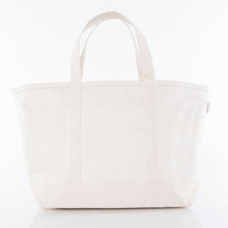 Natural Canvas Tote-Large