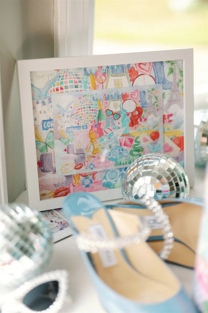 Print Taylor Swift Collage Watercolor Art