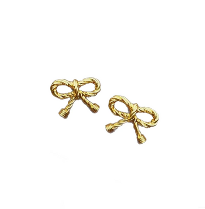 Katherine Gold Bow Stud