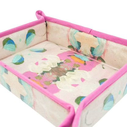 Monets Garden Pink Snap Tray