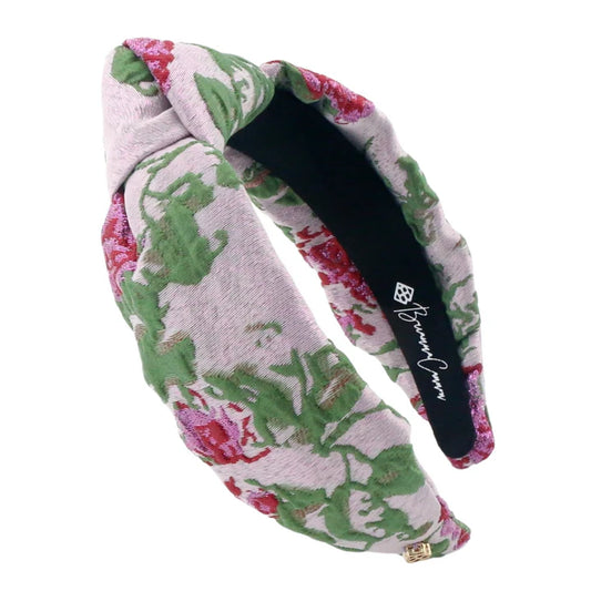Lavender Roses Brocade Headband