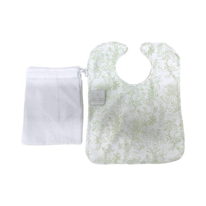TRVL Best Bib Bunny Toile Green
