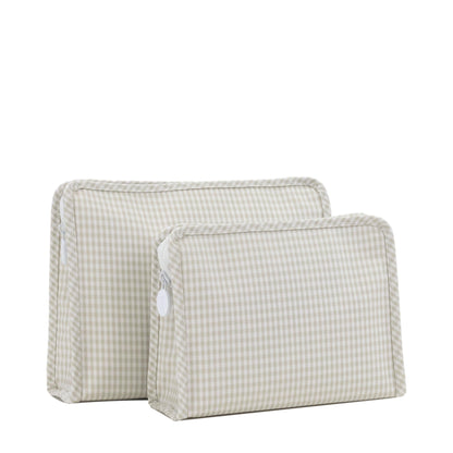 TRVL Roadie Large Gingham Pearl Grey