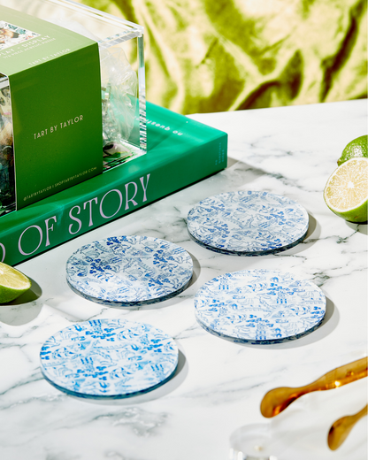 Chinoiserie Print Coaster - 4 Pack