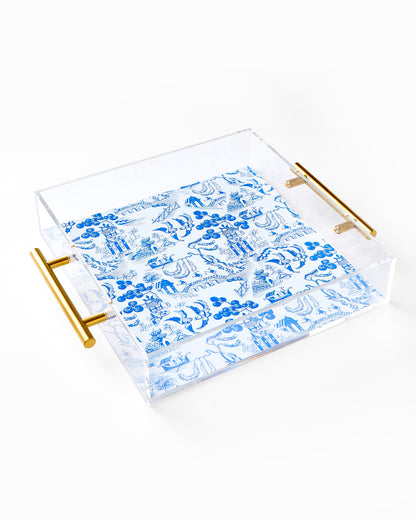 Chinoiserie Print Large Tray