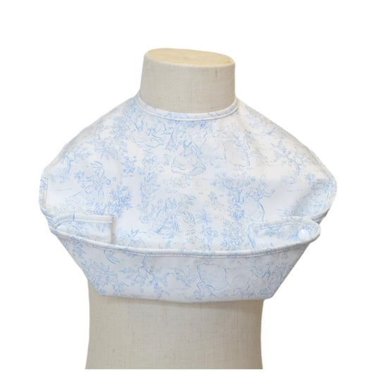 TRVL Best Bib Bunny Toile Blue