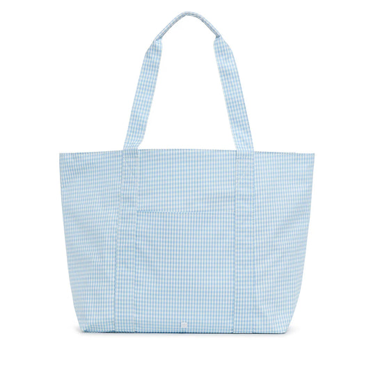 TRVL Jumbo Tote Gingham Mist