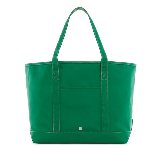 Trvl MAXI TOTE - COATED CANVAS Large KELLY GREEN
