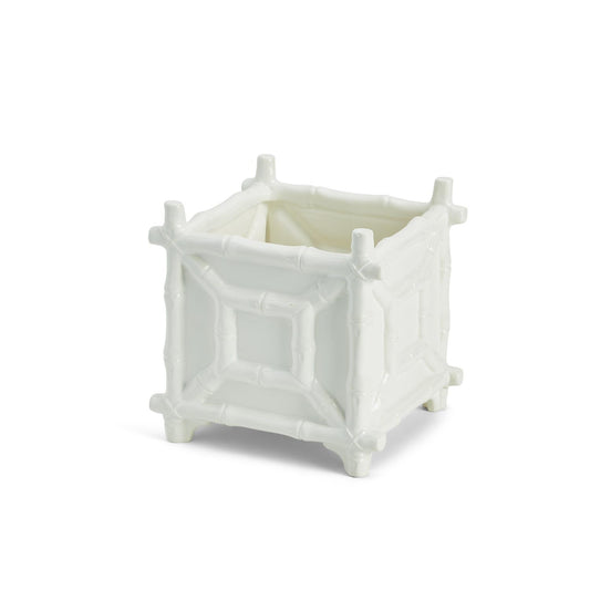 Hampton Faux Bamboo Cachepot - Ceramic