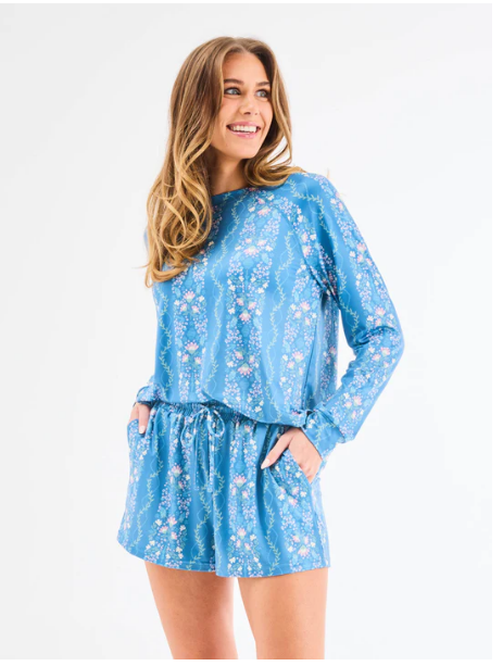 Annie Ivy Lane Blue Pajama Set