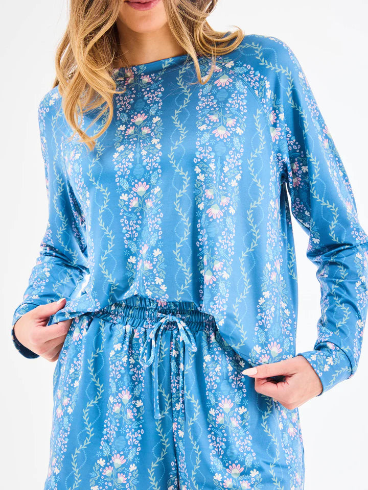 Annie Ivy Lane Blue Pajama Set