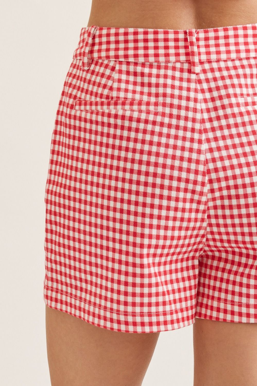 Red Gingham Shorts